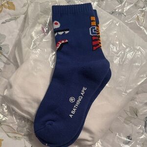 Vibrant Blue Men's Socks with Tiger Graphic
